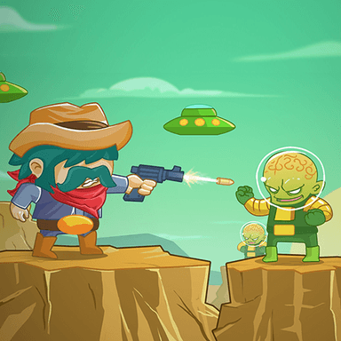 Cowboy vs. Martians game image