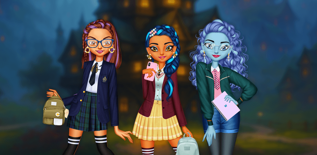 Monster Girls Back To School background image